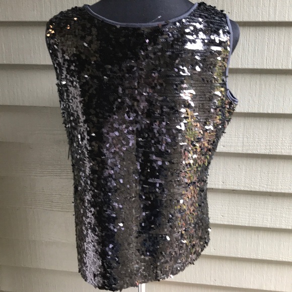 SIONI NWT black sequin top - Picture 5 of 6